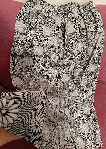 Gri Dantel Detaylı Midi Hamile Eteği - Görsel 2