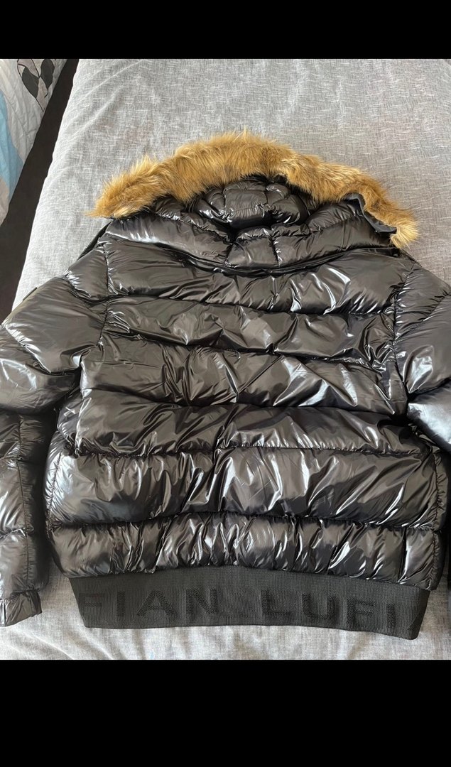 Lufian Siyah Şişme Mont Kürklü Kapüşon - Görsel 3