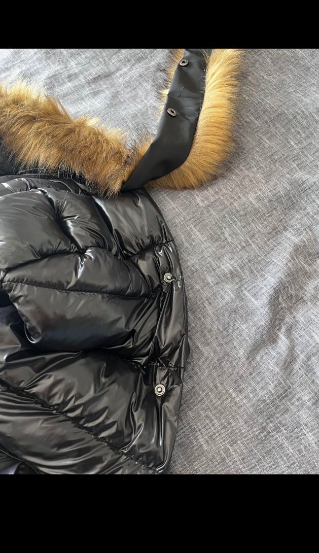 Lufian Siyah Şişme Mont Kürklü Kapüşon - Görsel 4