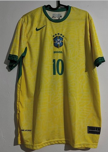 Sarı Neymar Jr. Baskılı Erkek Spor Tişörtü - Görsel 2