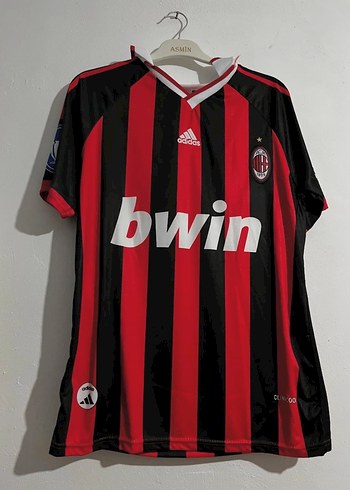 Kırmızı Siyah Erkek Spor Forma - Ronaldinho 80 - Görsel 2