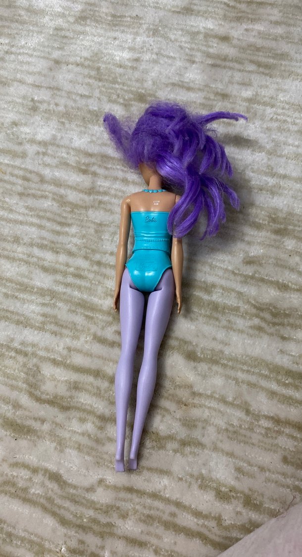 Mor Saçlı Bebek Oyuncak - Görsel 4