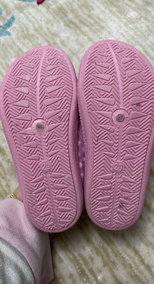 Nakışlı Pembe Kız Çocuk Ev Terliği - Görsel 3