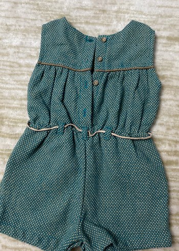 Nakışlı, kemerli, kolsuz kız tulumu - Görsel 2