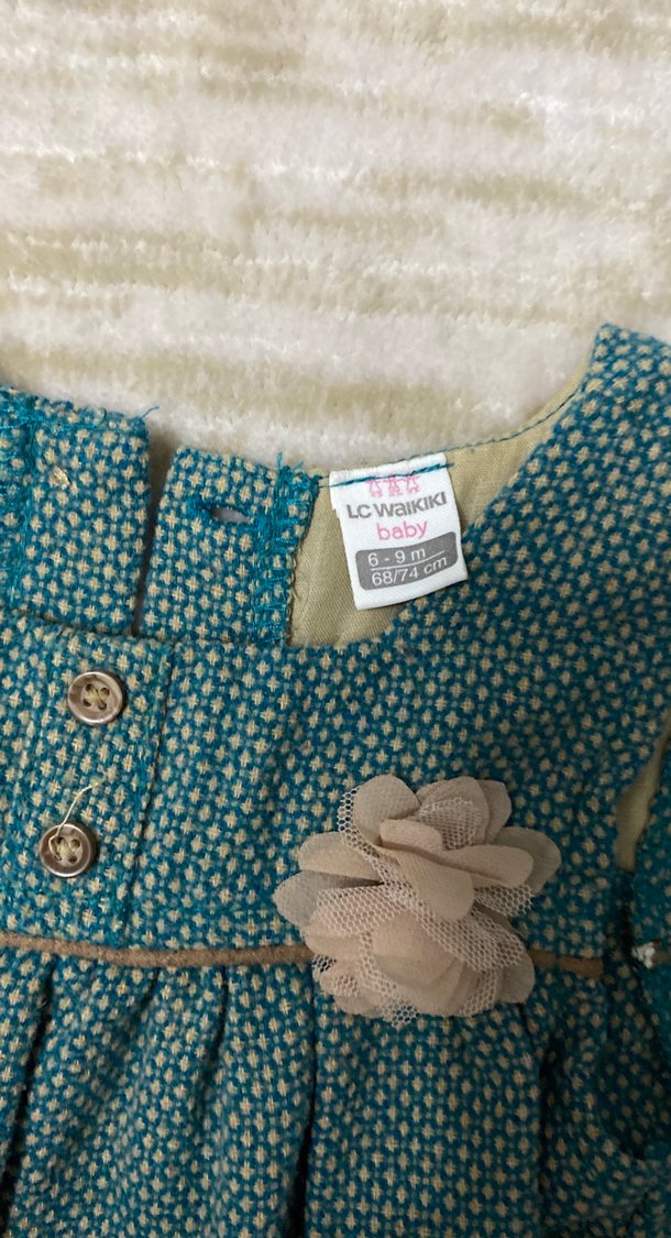 Nakışlı, kemerli, kolsuz kız tulumu - Görsel 3