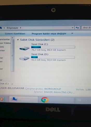 Siyah Dell Laptop - Görsel 14