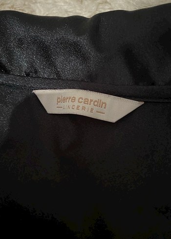 Siyah saten gömlekli alt üst takım pijama - Görsel 3