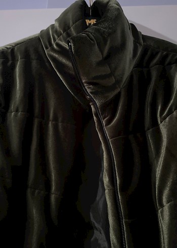 Kadife şişme mont - Görsel 3