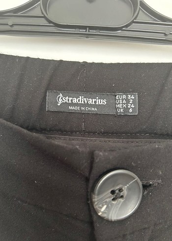 Stradivarius Siyah Duz Pantolon