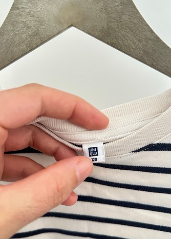 Kız erkek Çocuk Çizgili Uzun Kollu Tişört - Görsel 2