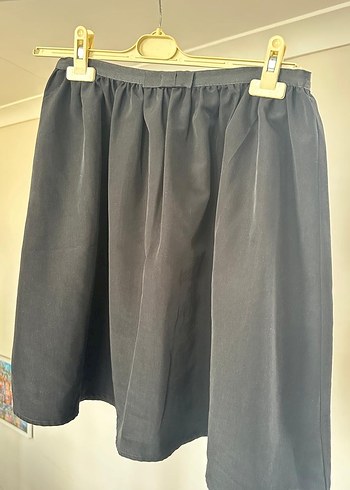 Pilili Siyah Midi Hamile Eteği - Görsel 2