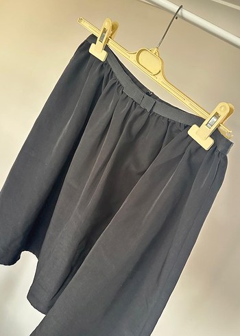 Pilili Siyah Midi Hamile Eteği - Görsel 3