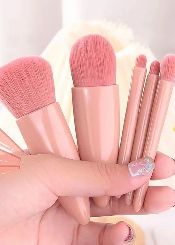 Aynalı Makyaj Fırçası Seti - Görsel 2