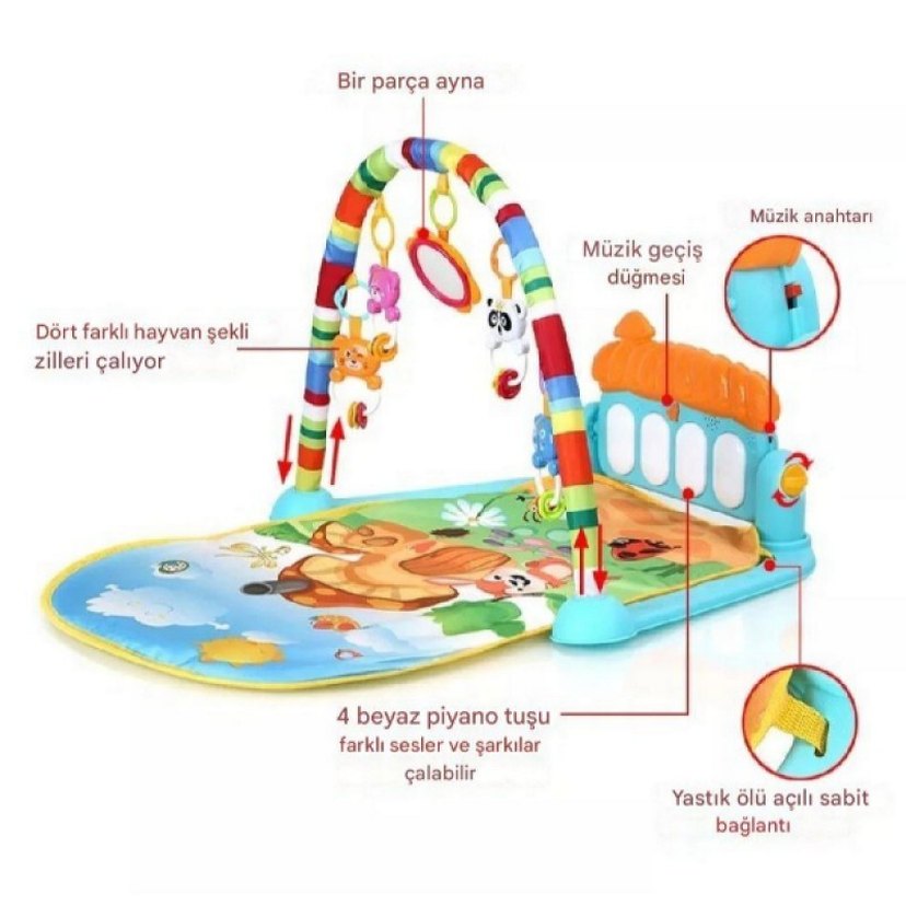 Renkli Bebek Oyun Halısı - Görsel 5