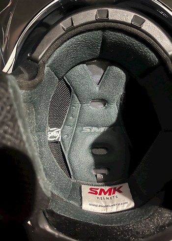 Gri Beyaz SMK Motosiklet Kaskı, L Beden - Görsel 7