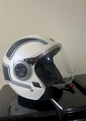 Gri Beyaz SMK Motosiklet Kaskı, L Beden - Görsel 2