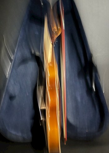 Kahverengi Keman ve Yay Seti - Görsel 3