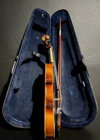 Kahverengi Keman ve Yay Seti - Görsel 4