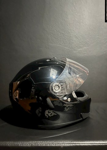 Siyah Shark Kask, Kayışlı, M beden - Görsel 5