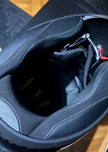 Siyah Shark Kask, Kayışlı, M beden - Görsel 8