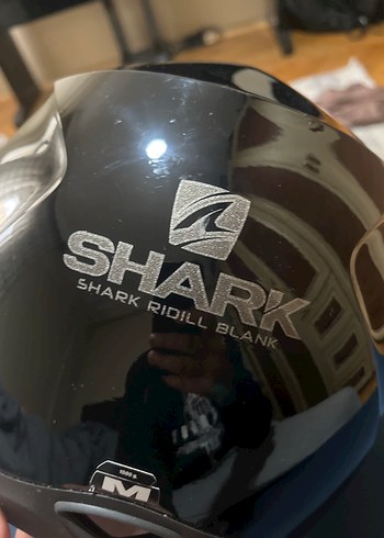 Siyah Shark Kask, Kayışlı, M beden - Görsel 7