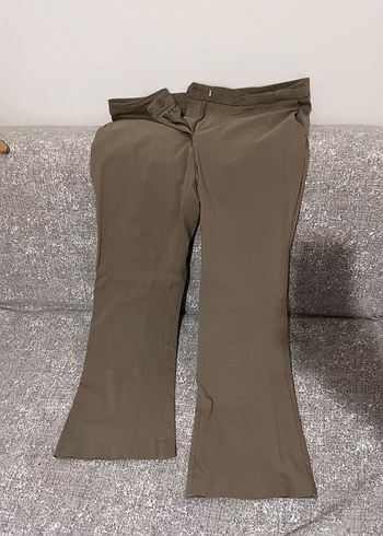 Kadın Bej Kumaş Pantolon