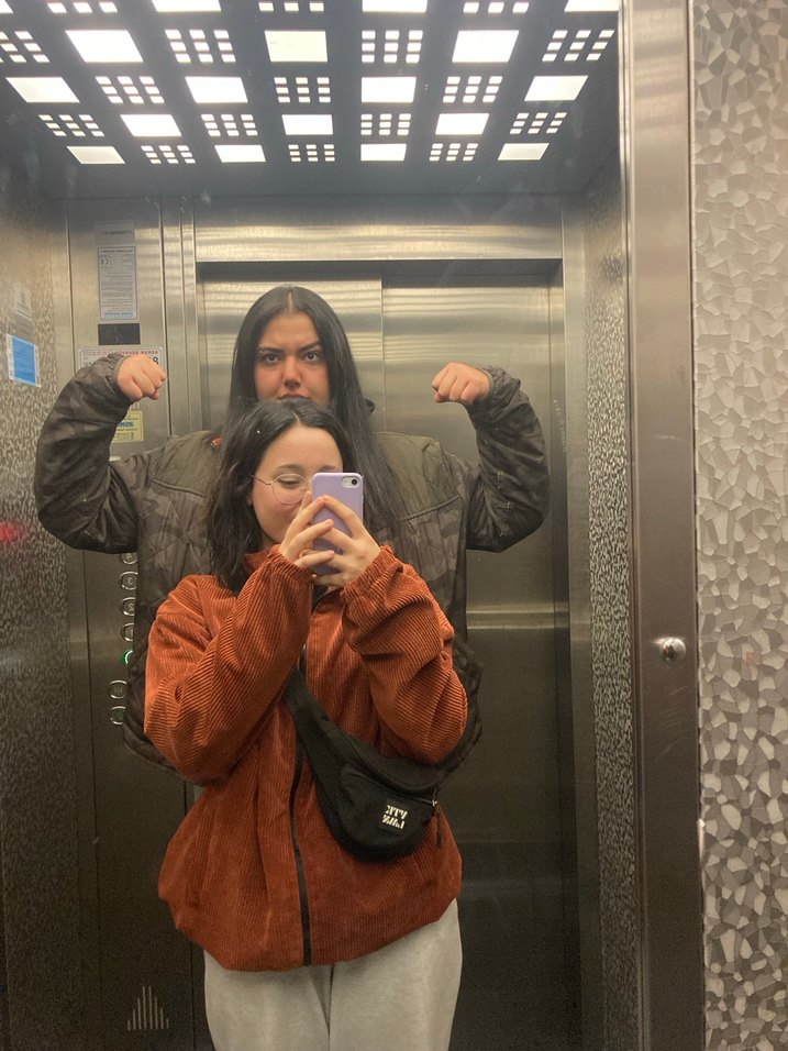 Kadın Kahverengi Yüksek Yakalı Rahat Ceket - Görsel 2