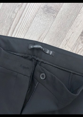 Gri Kadın Pilili Kumaş Pantolon - Görsel 3