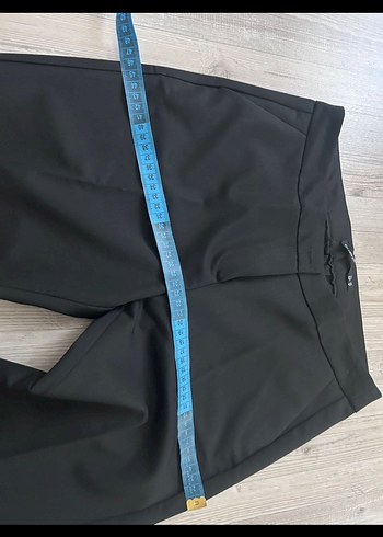 Gri Kadın Pilili Kumaş Pantolon - Görsel 2