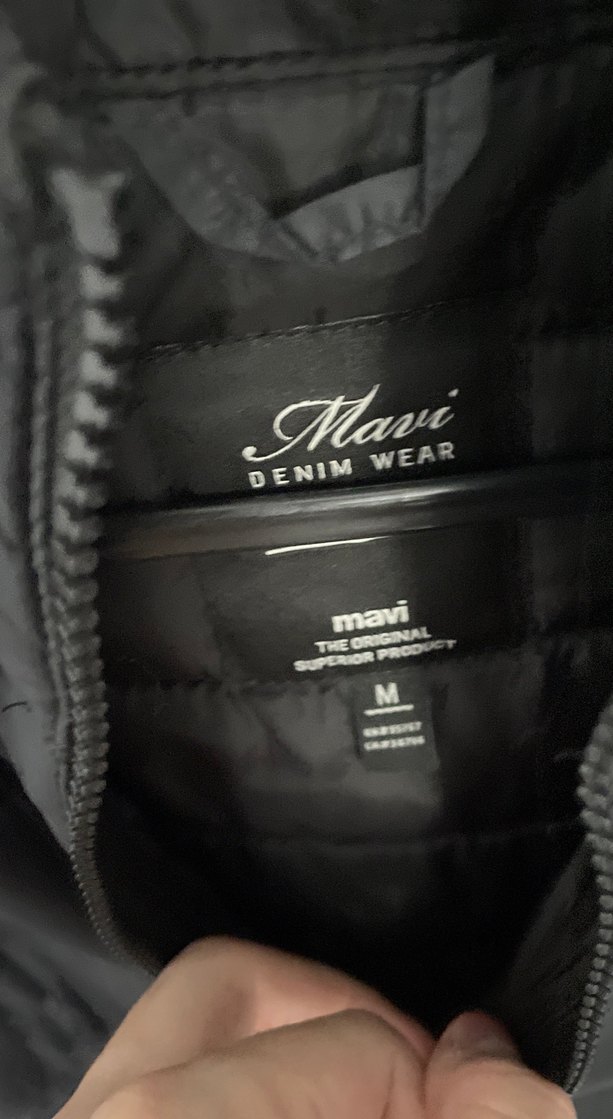 Mavi jeans marka Fermuarlı Siyah Kadın Kışlık Ceket - Görsel 2