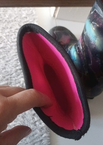 Kızlar için Simli Çok Renkli Lastik Çizme - Görsel 2