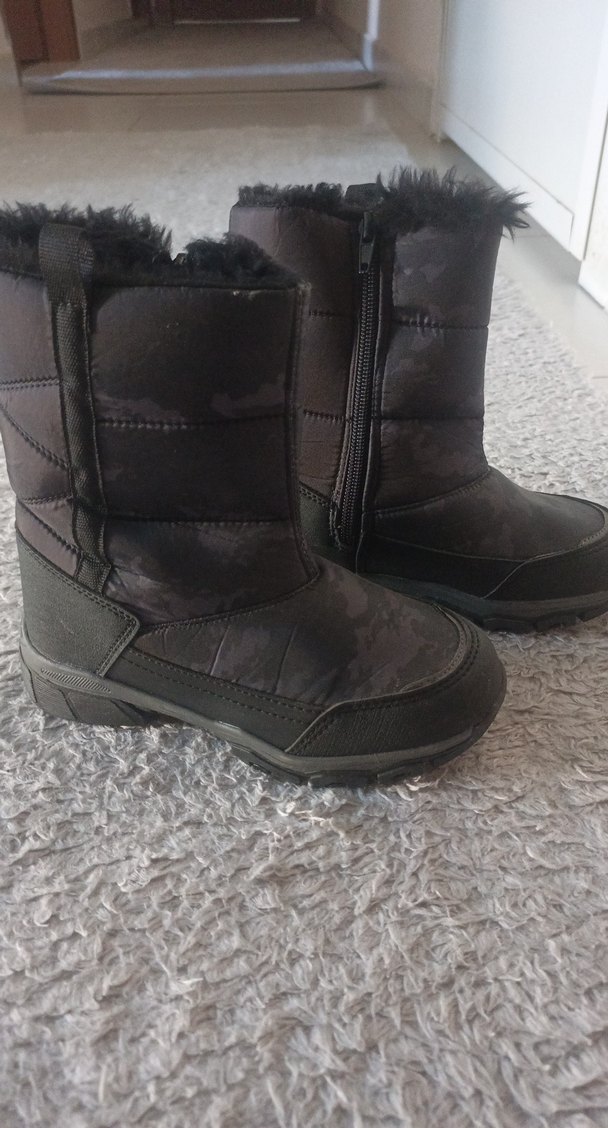 Erkek Spor Siyah Yılan Desenli Kinetix Ayakkabı 31numara - Görsel 2