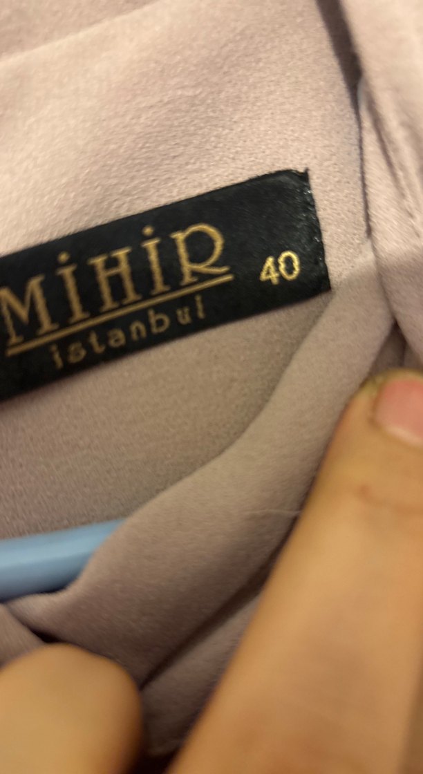 Bej Drapeli Uzun Kadın Elbise - Görsel 5