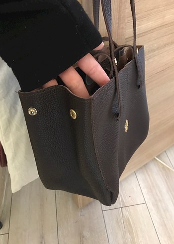 Kahverengi Deri Kadın Omuz Çantası Polene - Görsel 2