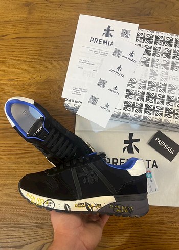 Premiata Siyah Baskılı Erkek Spor Ayakkabı - Görsel 3