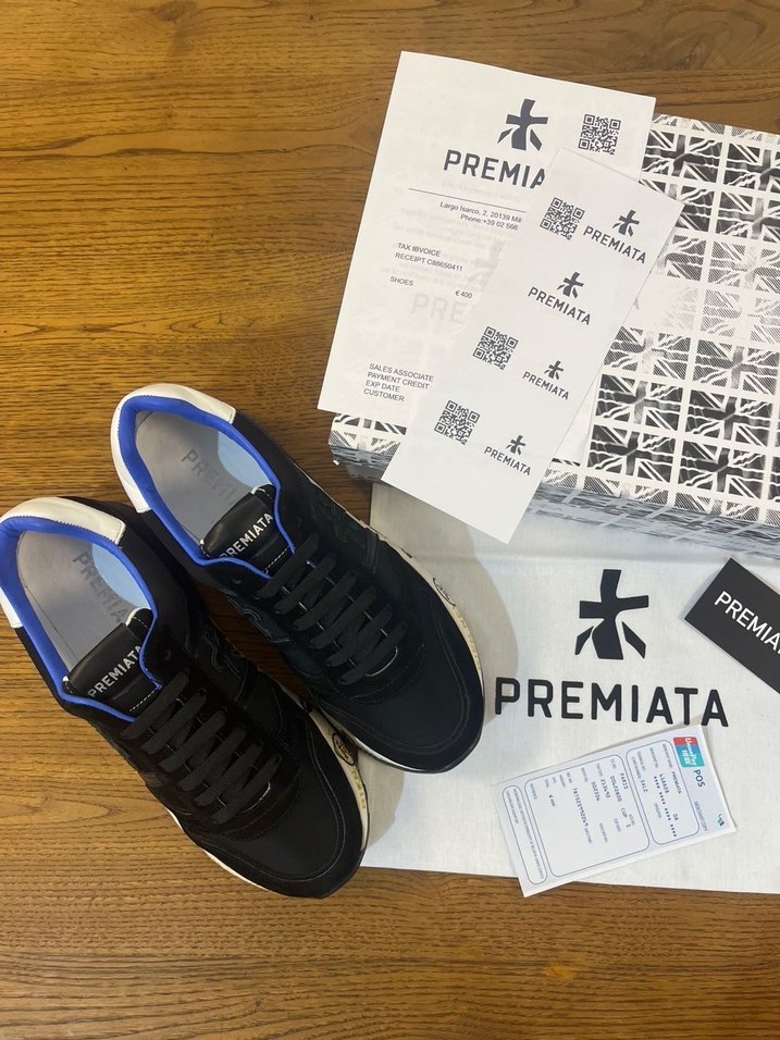 Premiata Siyah Baskılı Erkek Spor Ayakkabı - Görsel 2