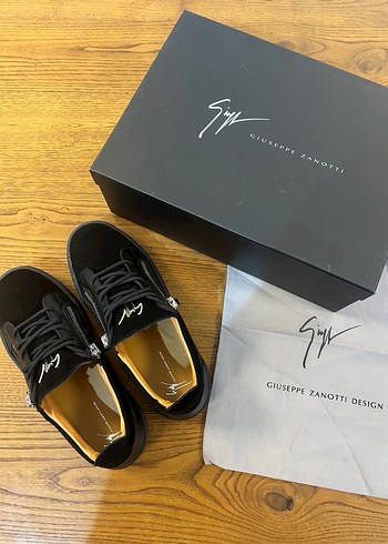 Giuseppe Zanotti Siyah Süet Erkek Spor Ayakkabı - Görsel 3