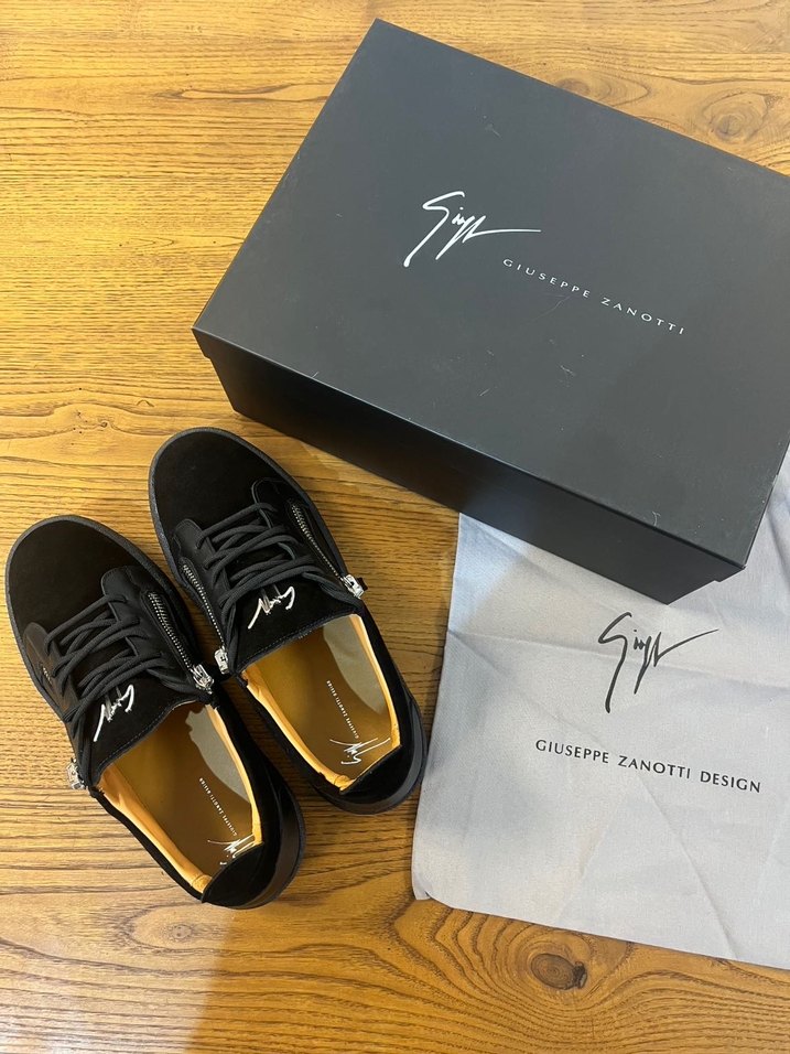 Giuseppe Zanotti Siyah Süet Erkek Spor Ayakkabı - Görsel 3