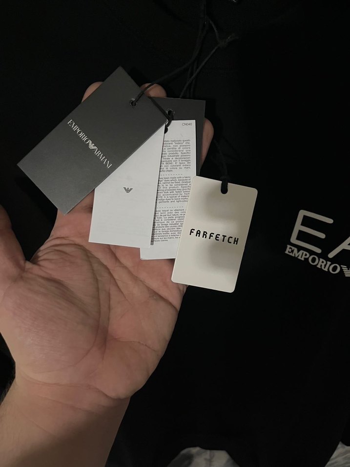 EA7 Siyah Erkek Sweatshirt - Görsel 2