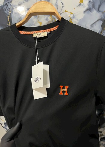 HERMES Siyah Erkek Tişört - Görsel 3
