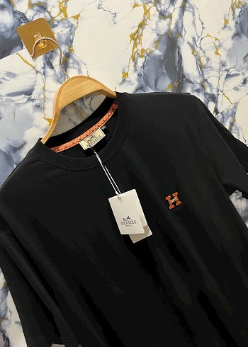 HERMES Siyah Erkek Tişört - Görsel 2