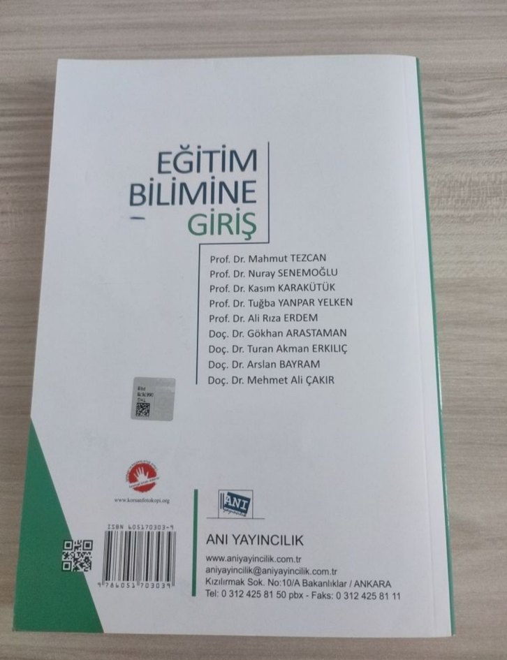 Eğitim Bilimine Giriş - Prof. Dr. Veysel Sönmez - Görsel 2