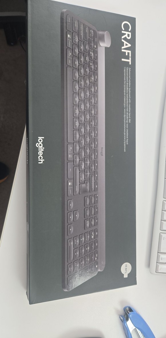 Logitech craft Siyah Kablosuz Klavye. sifir hic kullanilmadi - Görsel 2