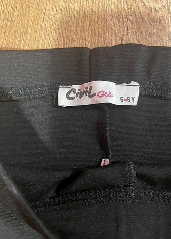 Kız Çocuk Siyah İspanyolPaça Pantalon - Görsel 3