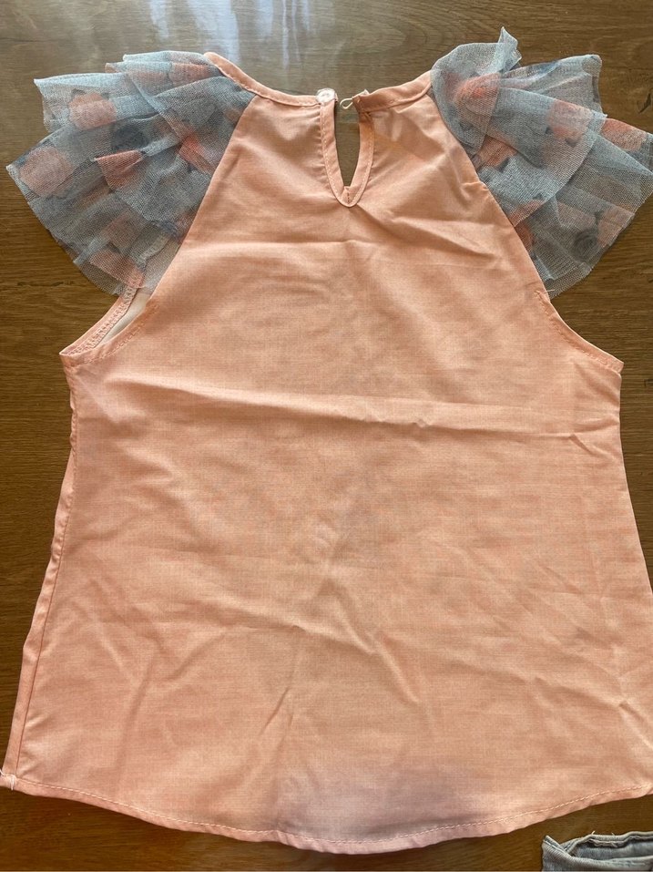 Dantel Detaylı Kız Çocuk Kısa Kollu Takım - Görsel 4