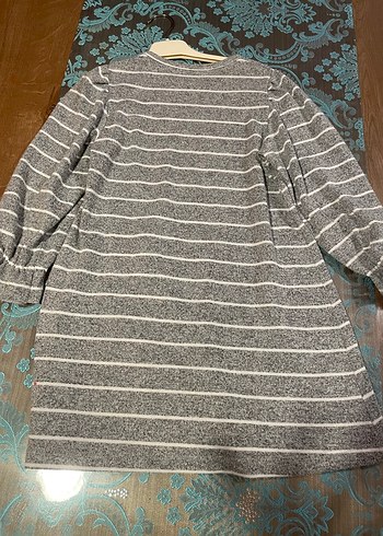 Denokids Uzun Kollu Kolları Fırfırlı Gri Kız Elbisesi - Görsel 2