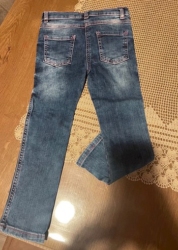 Kız Çocuk Panço Denim Pantolon - Görsel 3