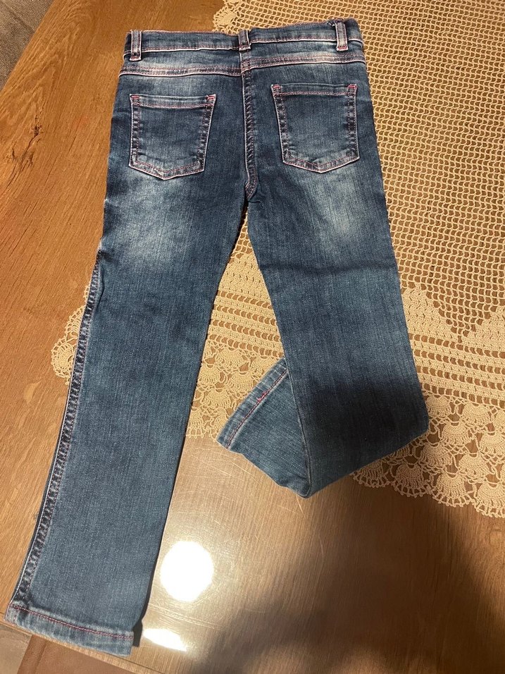 Kız Çocuk Panço Denim Pantolon - Görsel 3