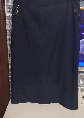 Füme Uzun Kadın Etek 48 BEDEN - Görsel 4