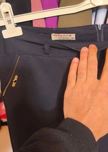 Füme Uzun Kadın Etek 48 BEDEN - Görsel 8